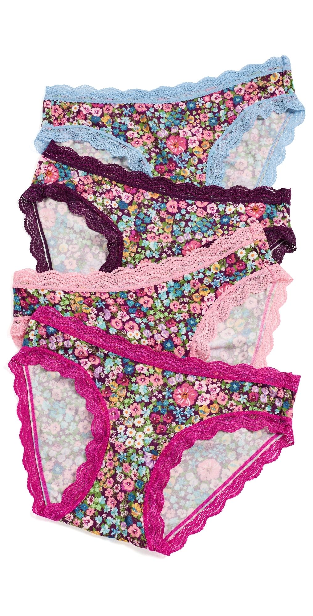 Stripe & Stare Orignal Knickers 4 Pack Pansy Pop L