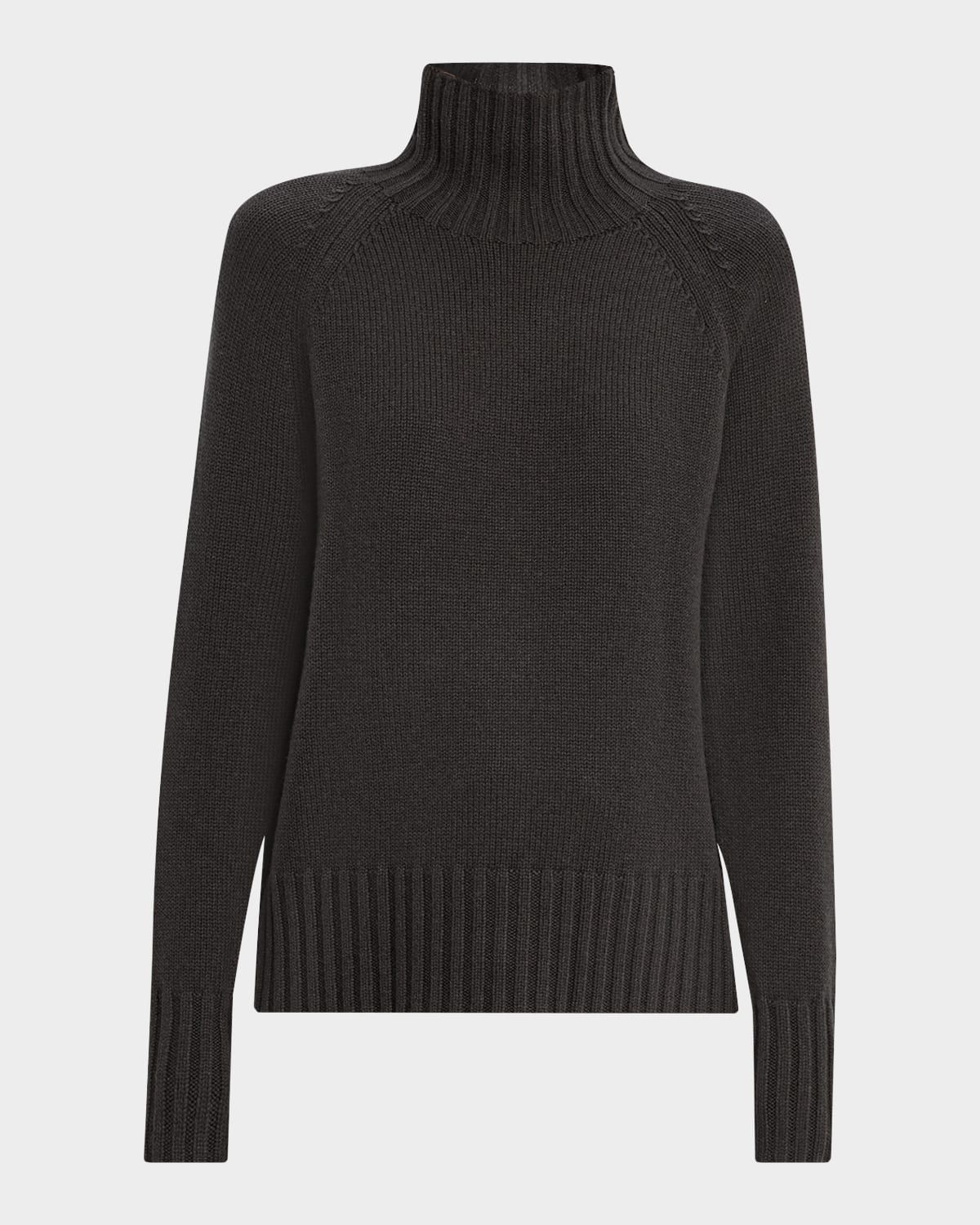 Wool-Cashmere Mock-Neck Sweater