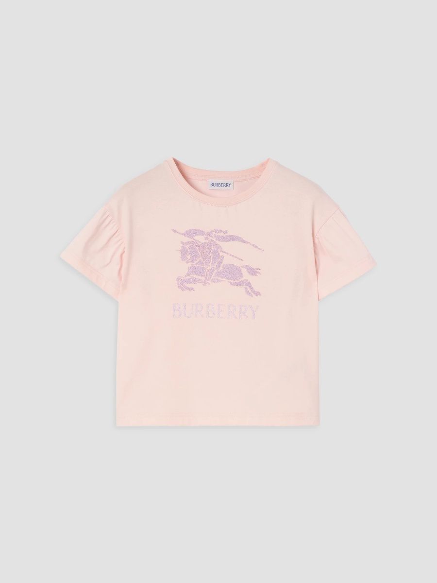 Burberry Girl's Little Girl's & Girl's Crystal Knight Cotton T-Shirt - Ice Pink - Size 10