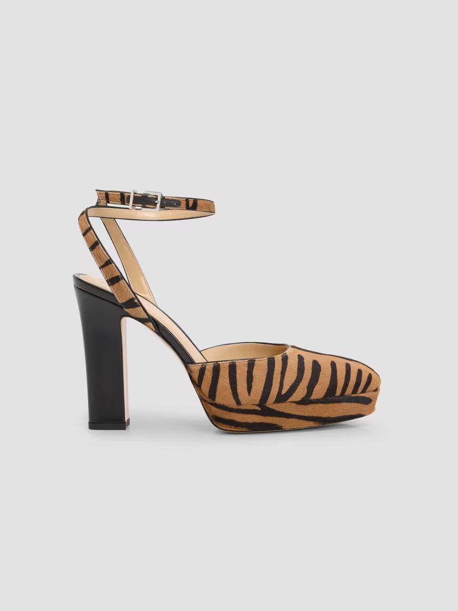 Women's After 9 110MM Calf Hair Platform Pumps - Naturale - Size 12