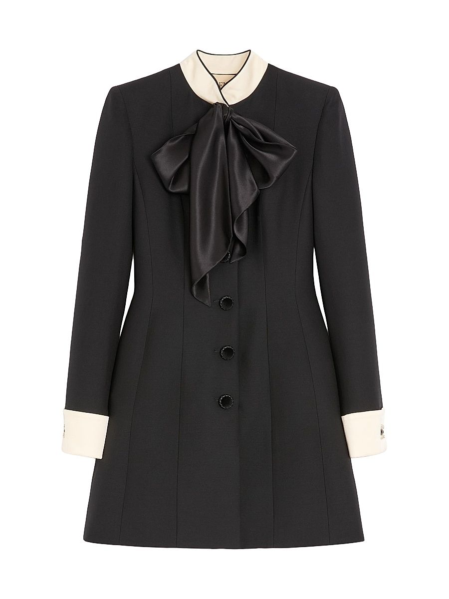 Women's Crepe Couture Short Dress - Black Champagne - Size 8