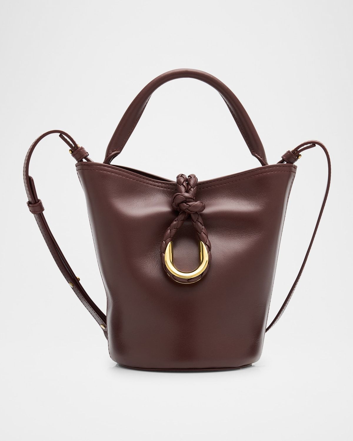 Liberta Mini Leather Bucket Bag