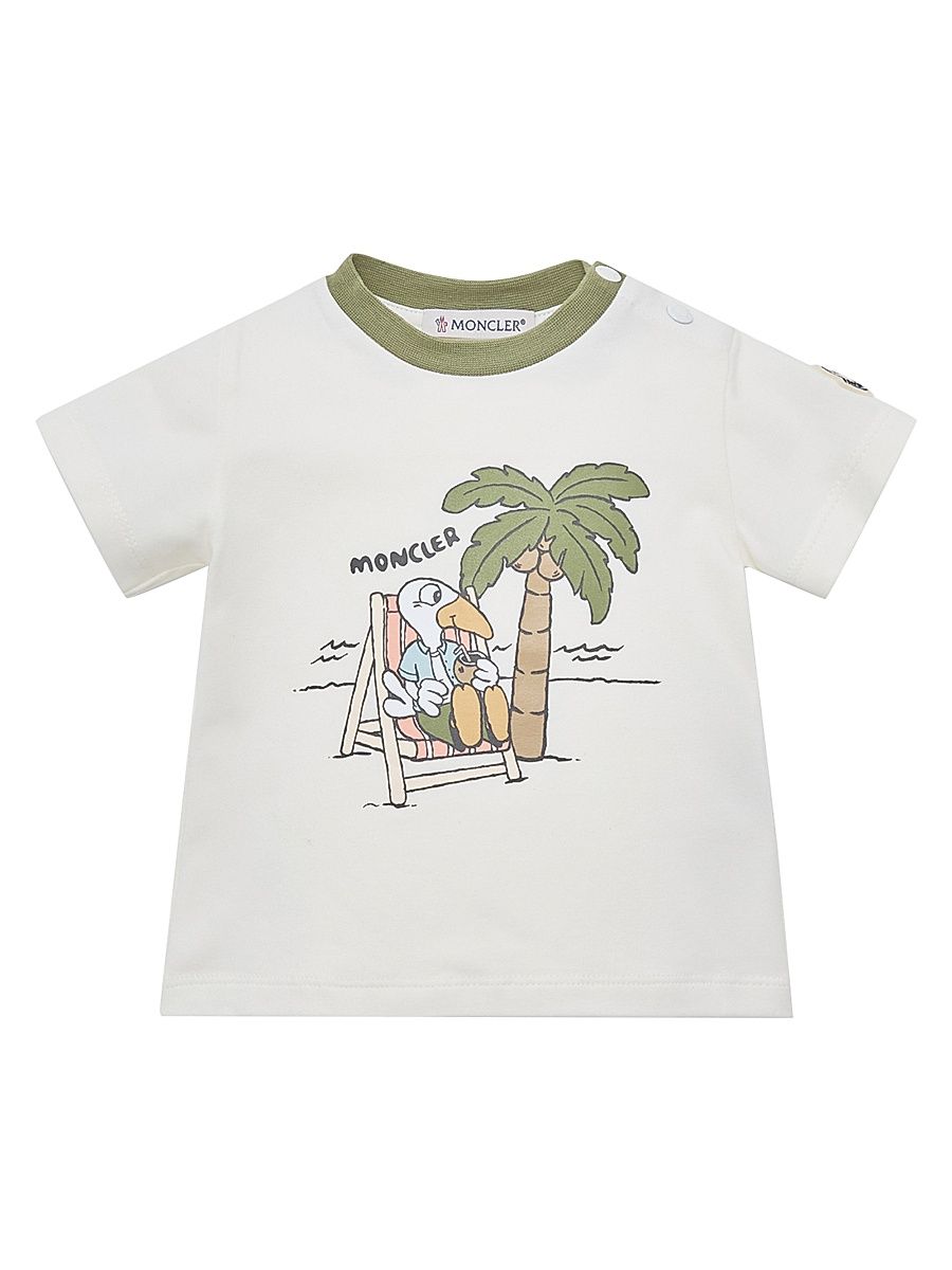 Little Boy's & Baby Boy's Crew Neck T-Shirt in Cotton Blend - White - Size 3