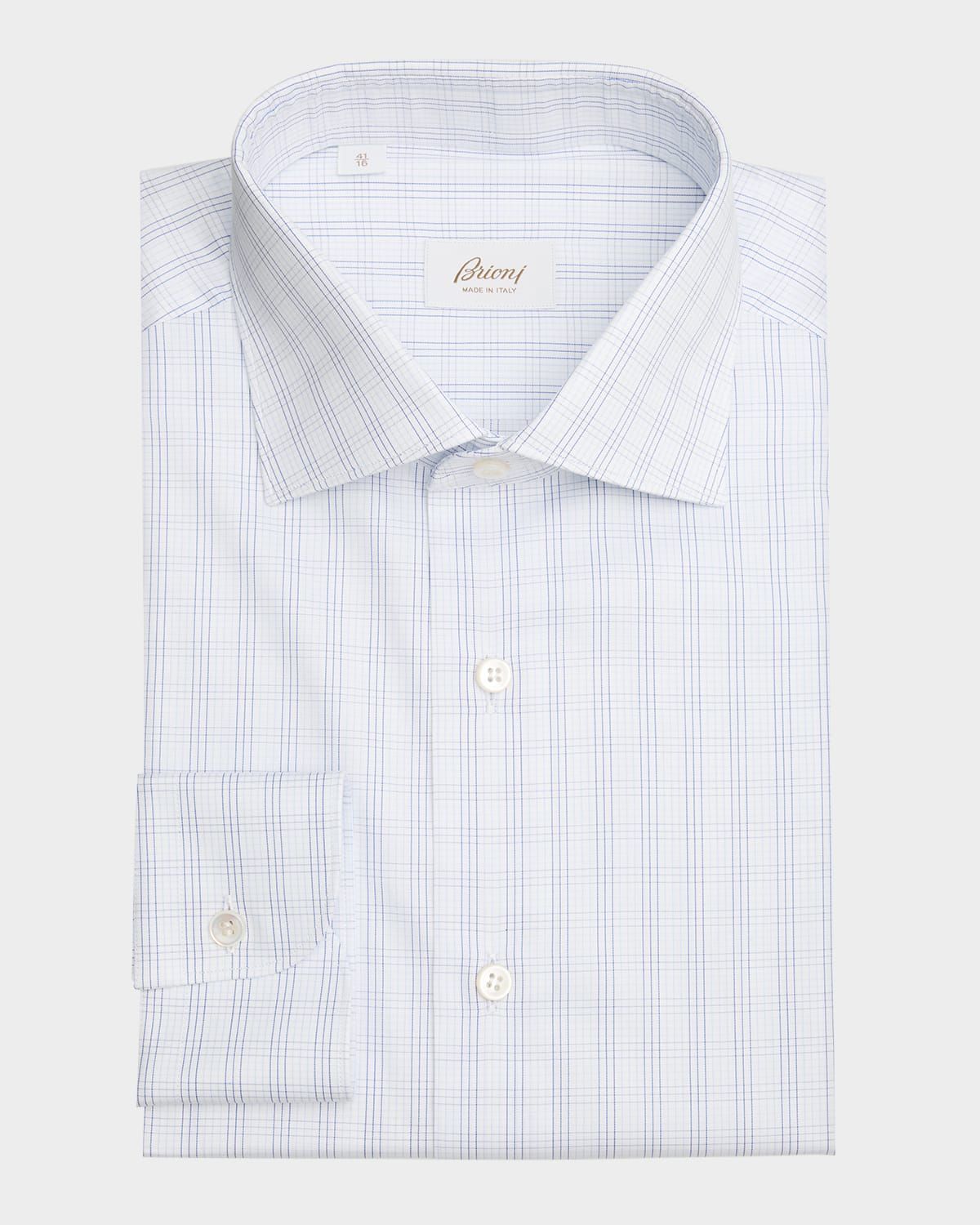 Men & apos;s Cotton Check Modern-Fit Dress Shirt