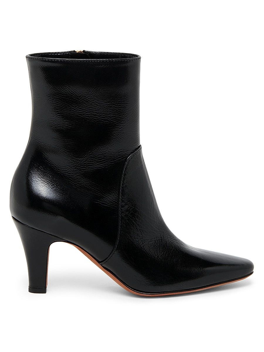 Women's Muse 75MM Leather Ankle Boots - Black - Size 9