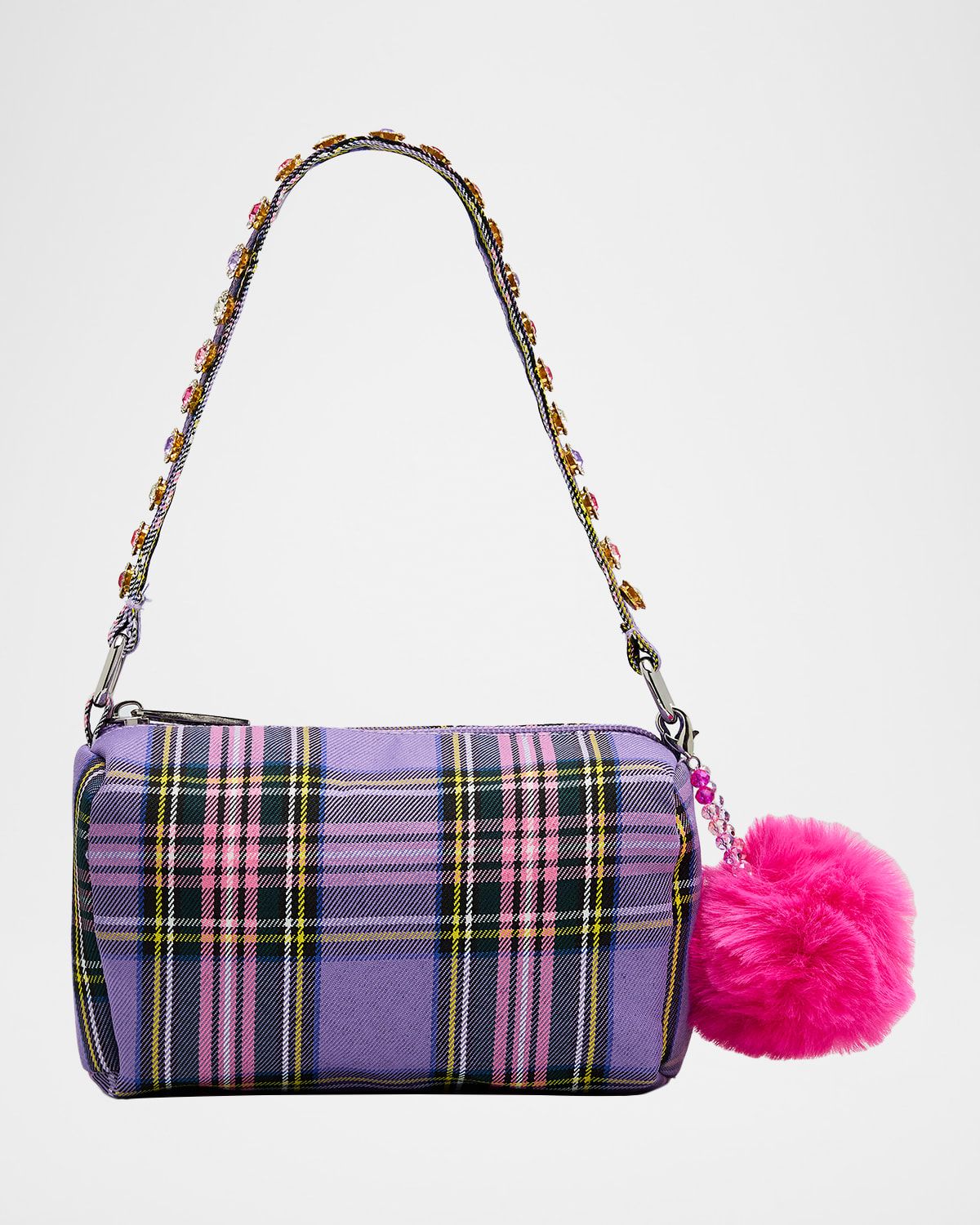 Girl & apos;s Plaid Shoulder Bag