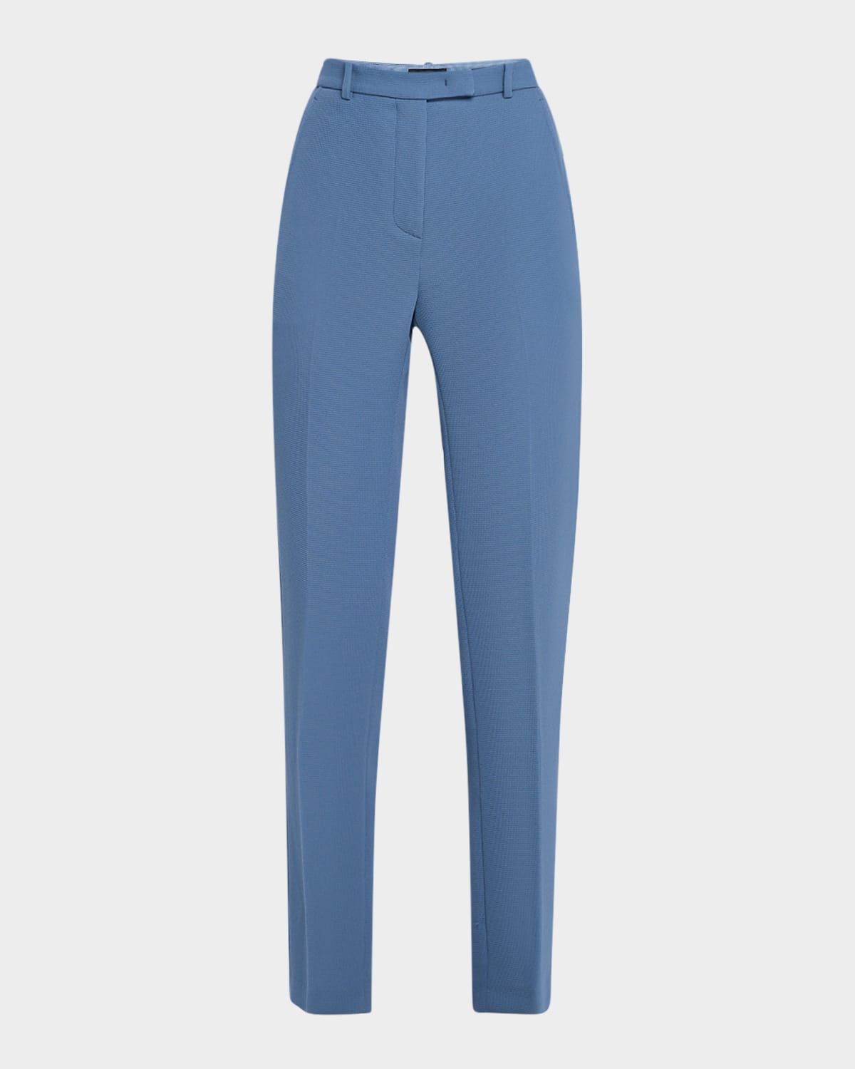 Cropped Slim-Fit Pique Trousers