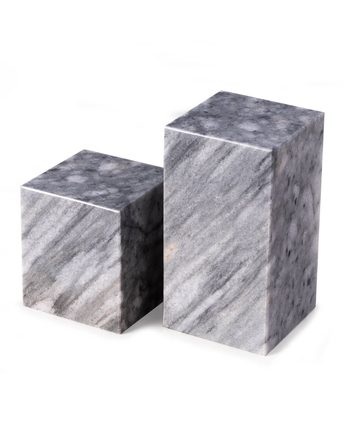 Men & apos;s Marble Cube Design Bookends