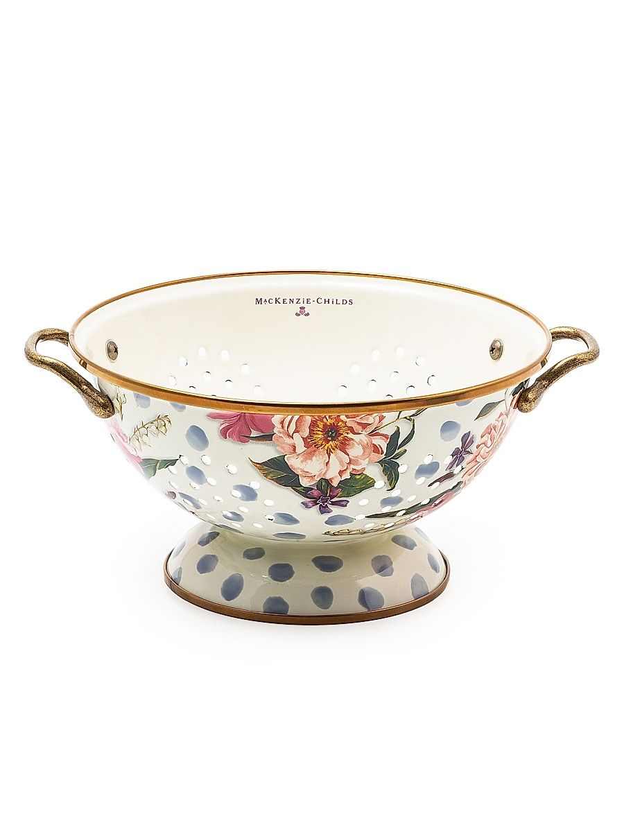 Wildflowers Enamel Large Colander