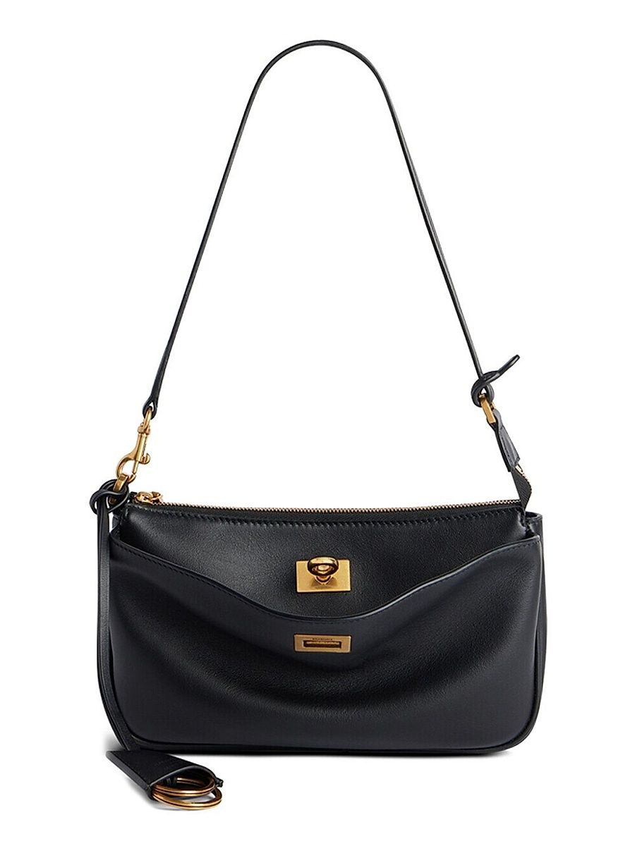 Women's Rodeo Sling Pochette Shoulder Bag - Black