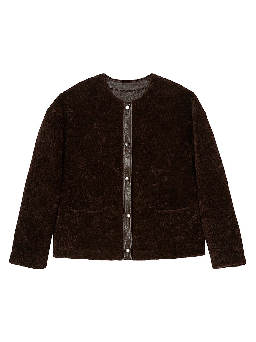 Zapa Women's Marjorie Faux Fur Jacket - Chocolate - Size 6