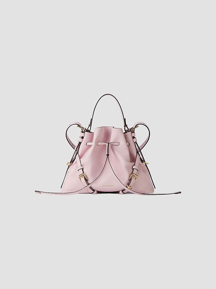 Givenchy Women's Small Voyou Bucket Bag in Shiny Leather - Light Pink
