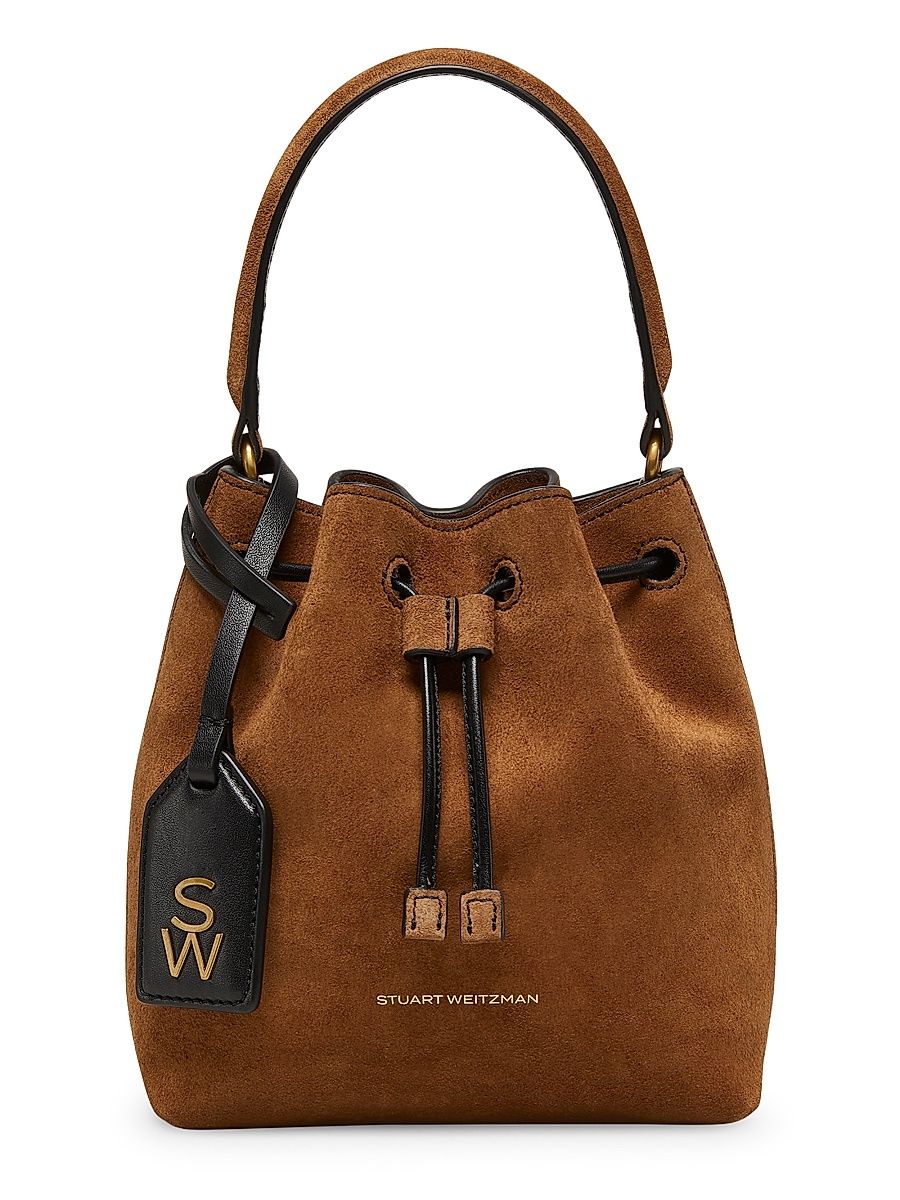 Women's Mini Rae Suede Bucket Bag - Coffee Black