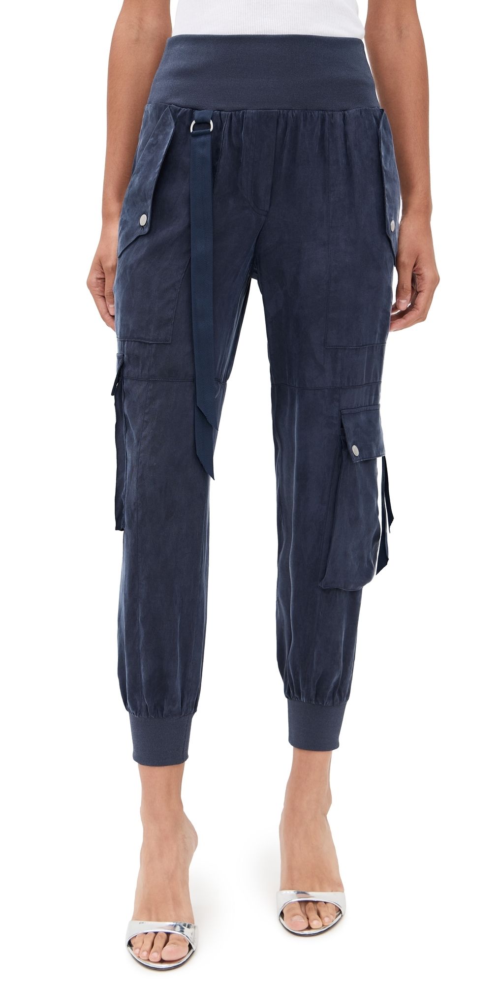 Cinq à Sept Washed Twill Harmony Pants Navy S