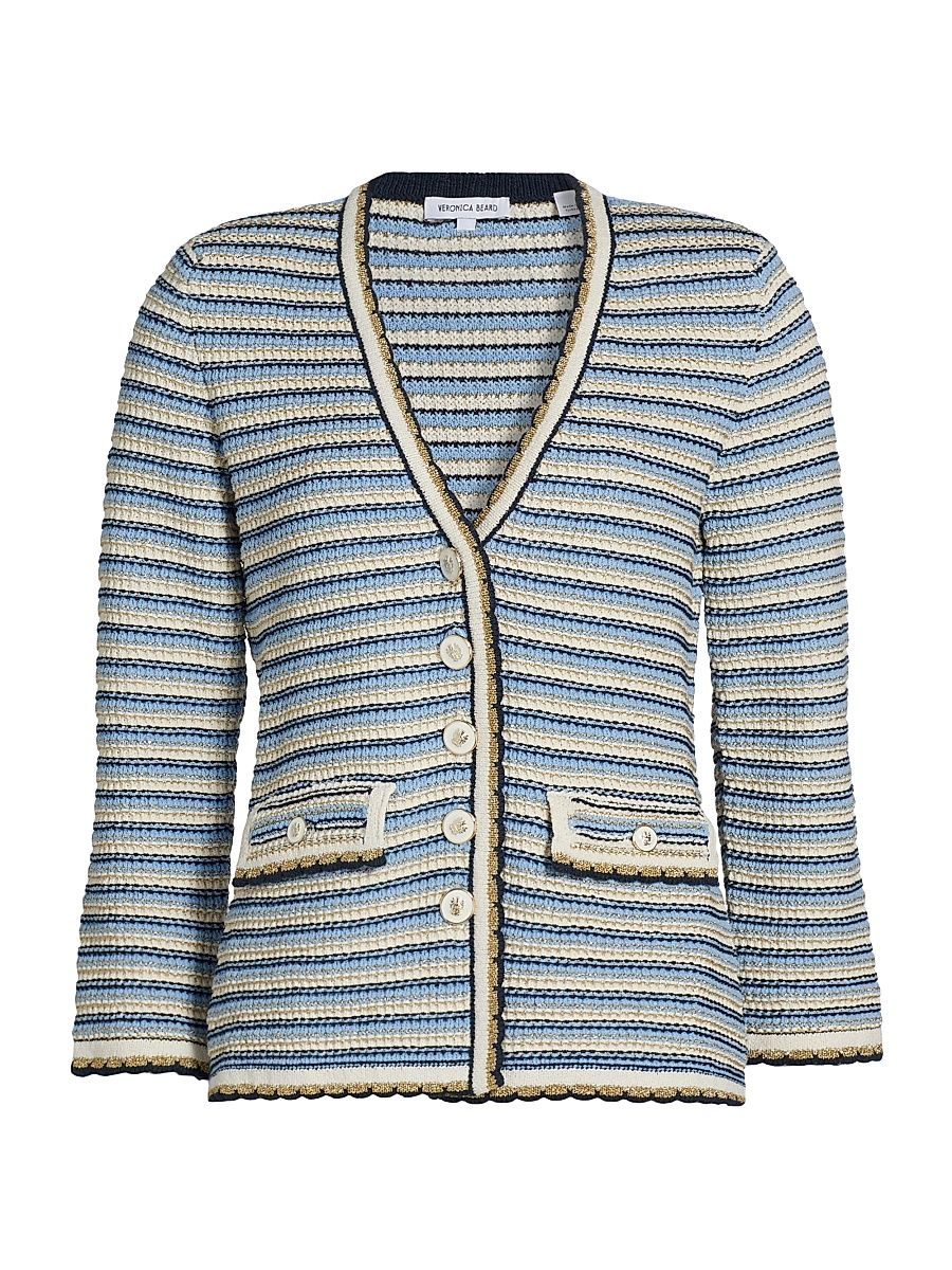 Women's Ceriani Knit Jacket - Navy Multi - Size XL