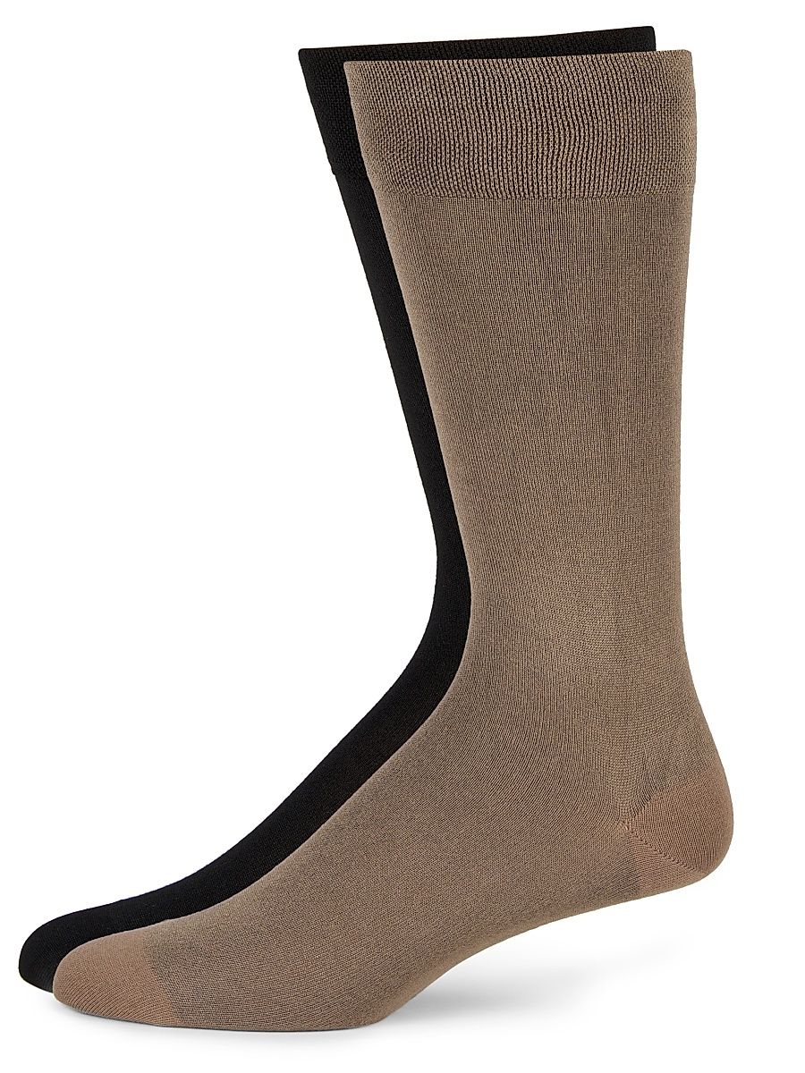 Men's Mid-Length Socks Set, 2-Pack - Mix