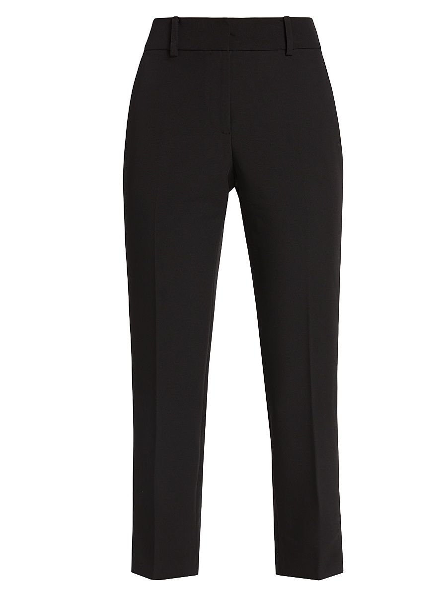 Women's Nicola Crop Cady Pants - Black - Size 12