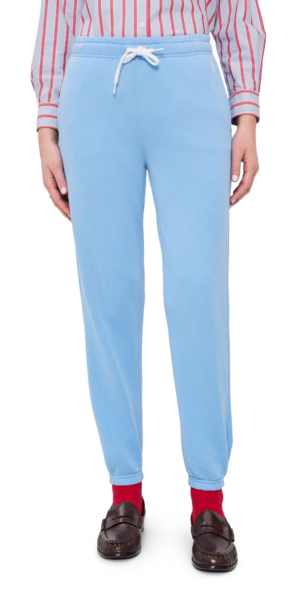 Polo Ralph Lauren Arctic Knit Ankle Jogger Pants Chatham Blue XXS