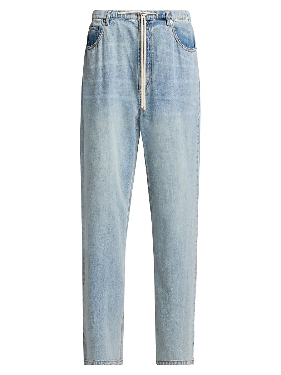 Women's Normandie Whiskered Wide-Leg Jeans - Sunkissed Blue - Size 14