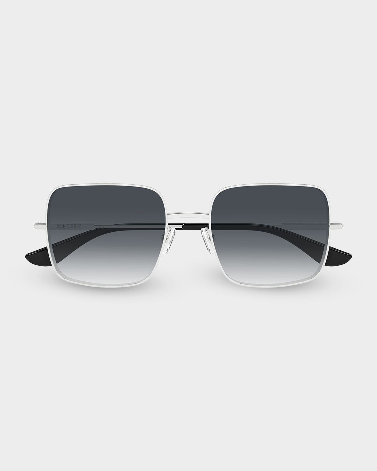 55mm Metal Square Sunglasses