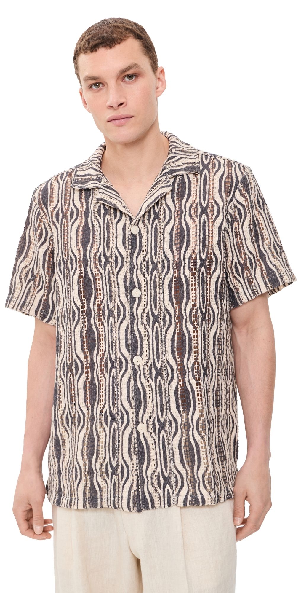 OAS Zefi Cuba Shirt Dark Blue L