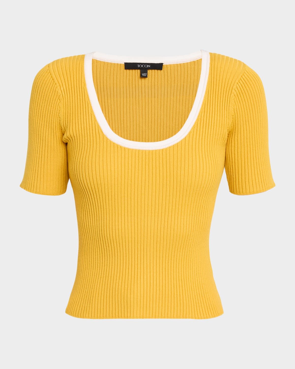 Kenzie Ribbed Scoop-Neck Top