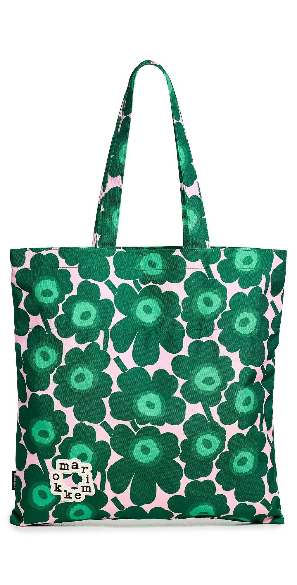 Marimekko Metka Mini Unikko Shoulder Bag Dark Green/Pink/Green One Size