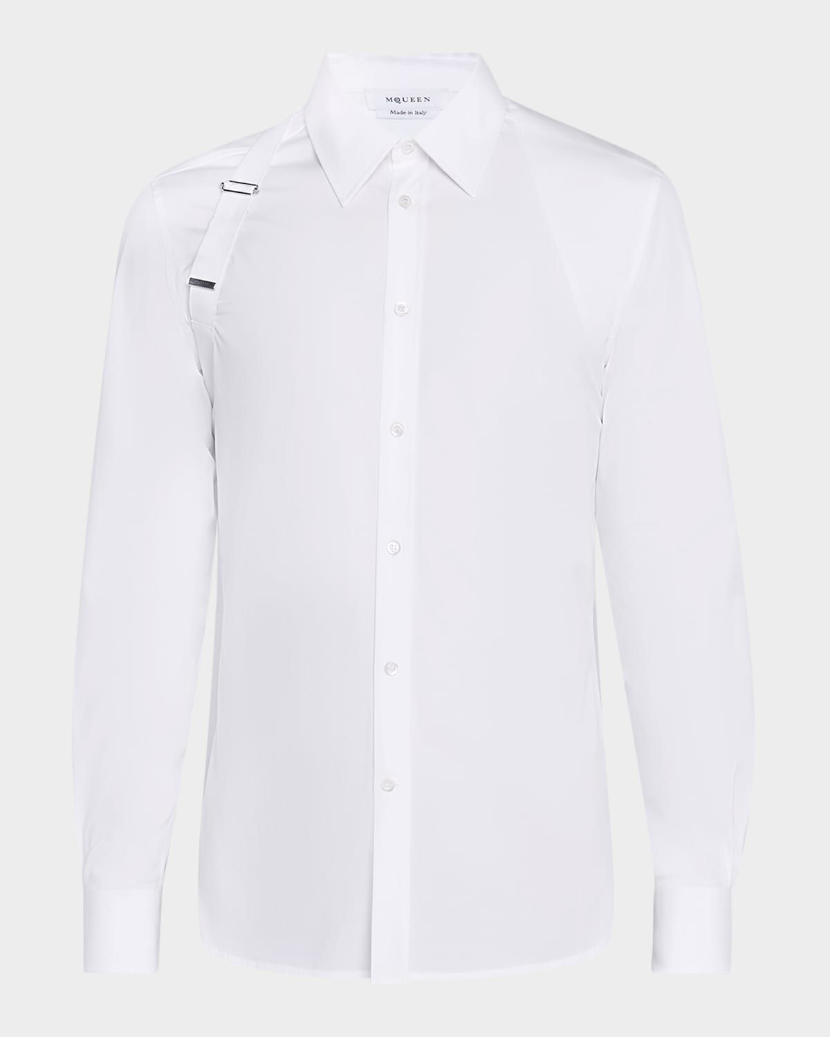 Men & apos;s Logo-Tape Harness Dress Shirt