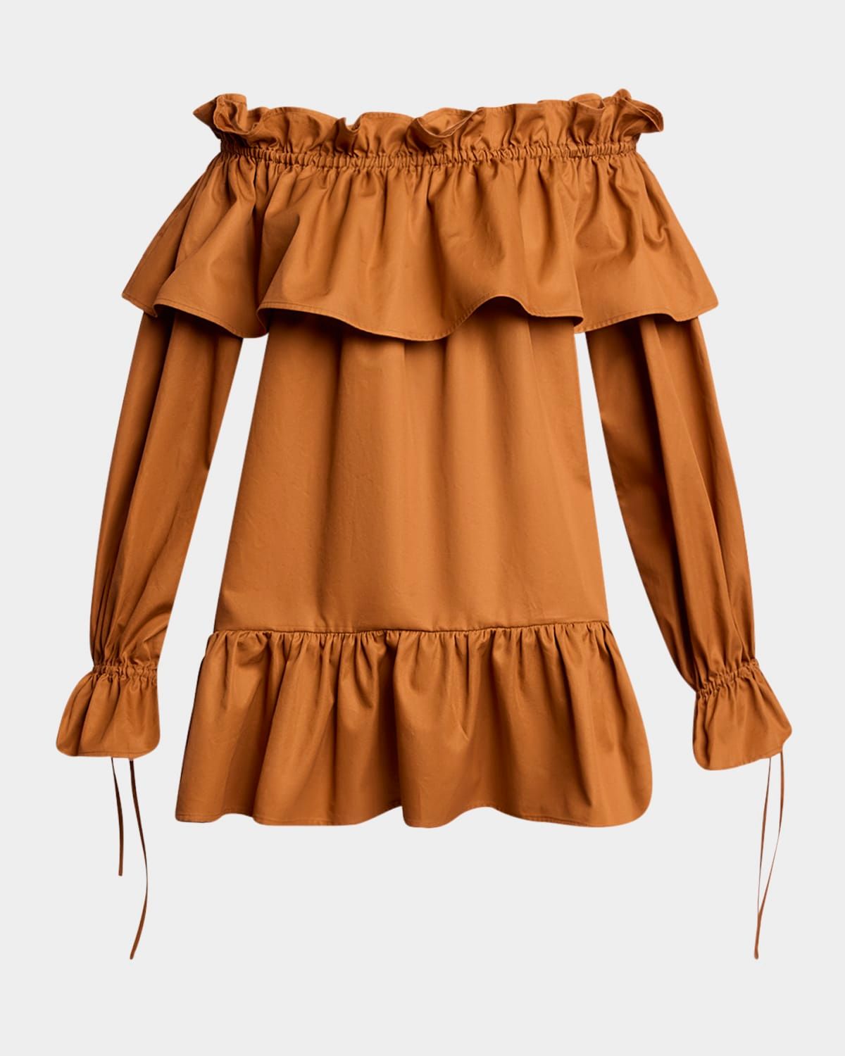 Off-Shoulder Ruffled Mini Dress