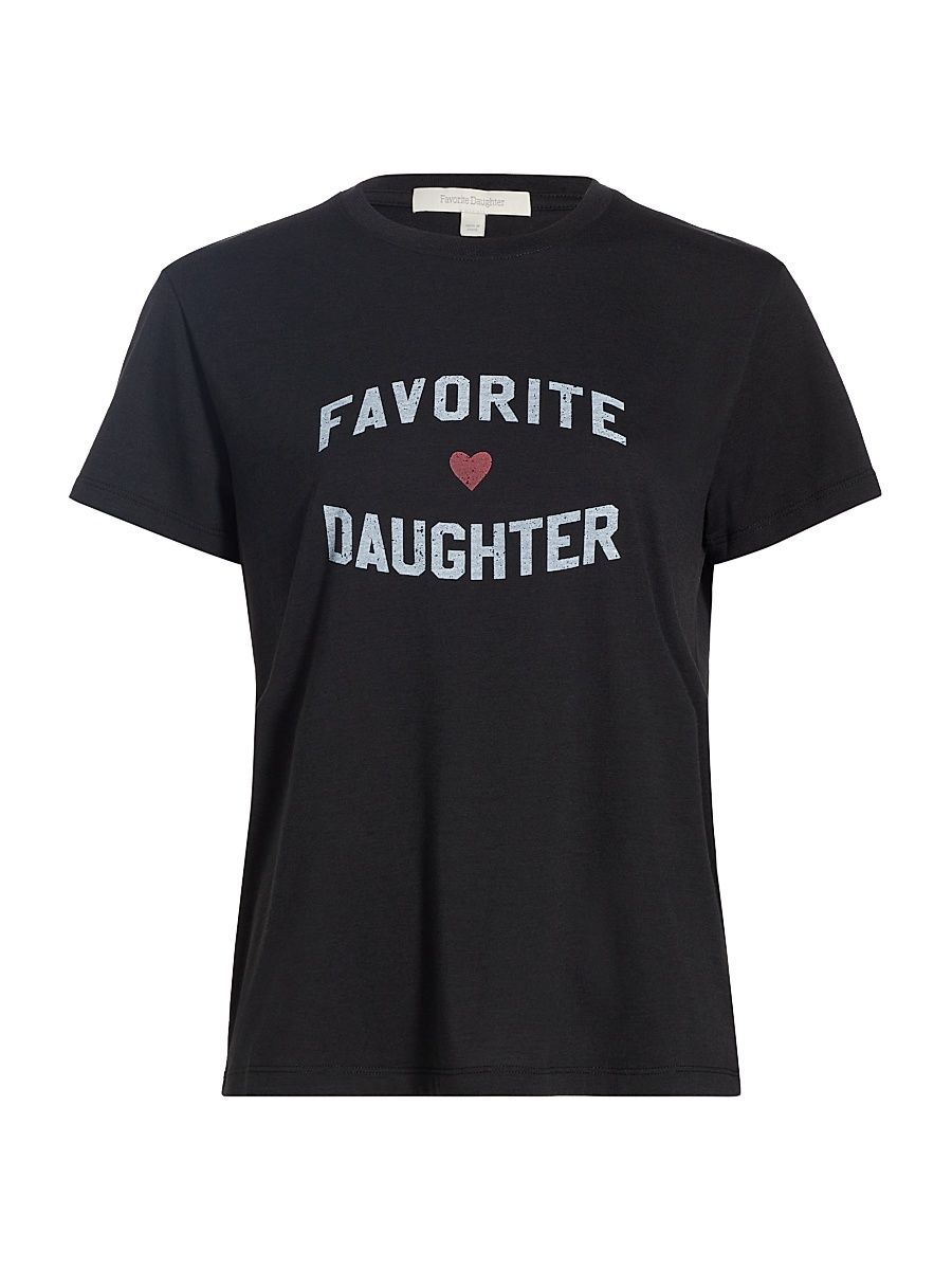 Women's Cotton-Blend Logo T-Shirt - Black - Size XS