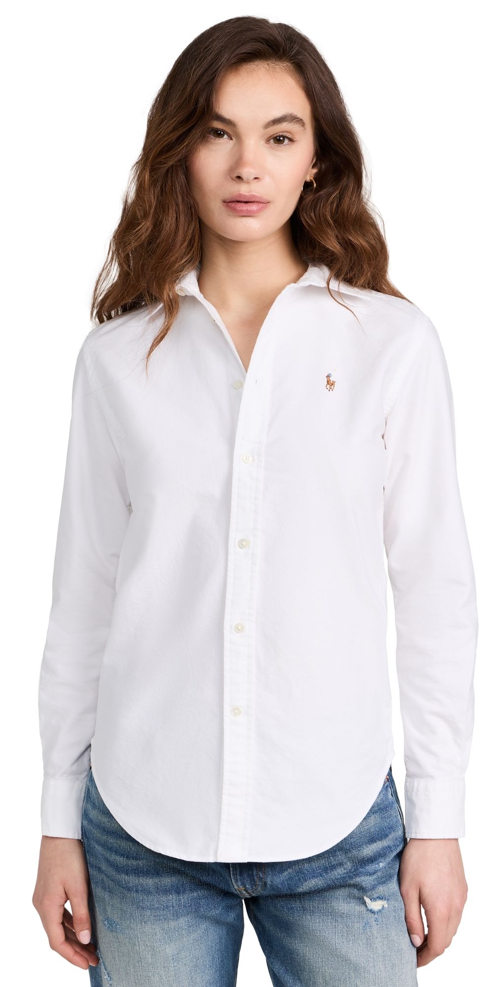 Polo Ralph Lauren Cotton Oxford Long Sleeve Buttondown White 00