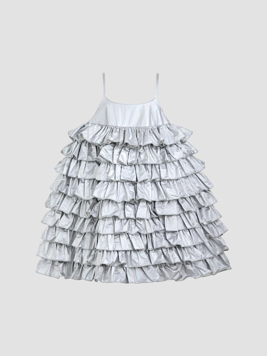 Mimi Tutu Girl's Little Girl's & Girl's Valeriane Dress - Silver - Size 2