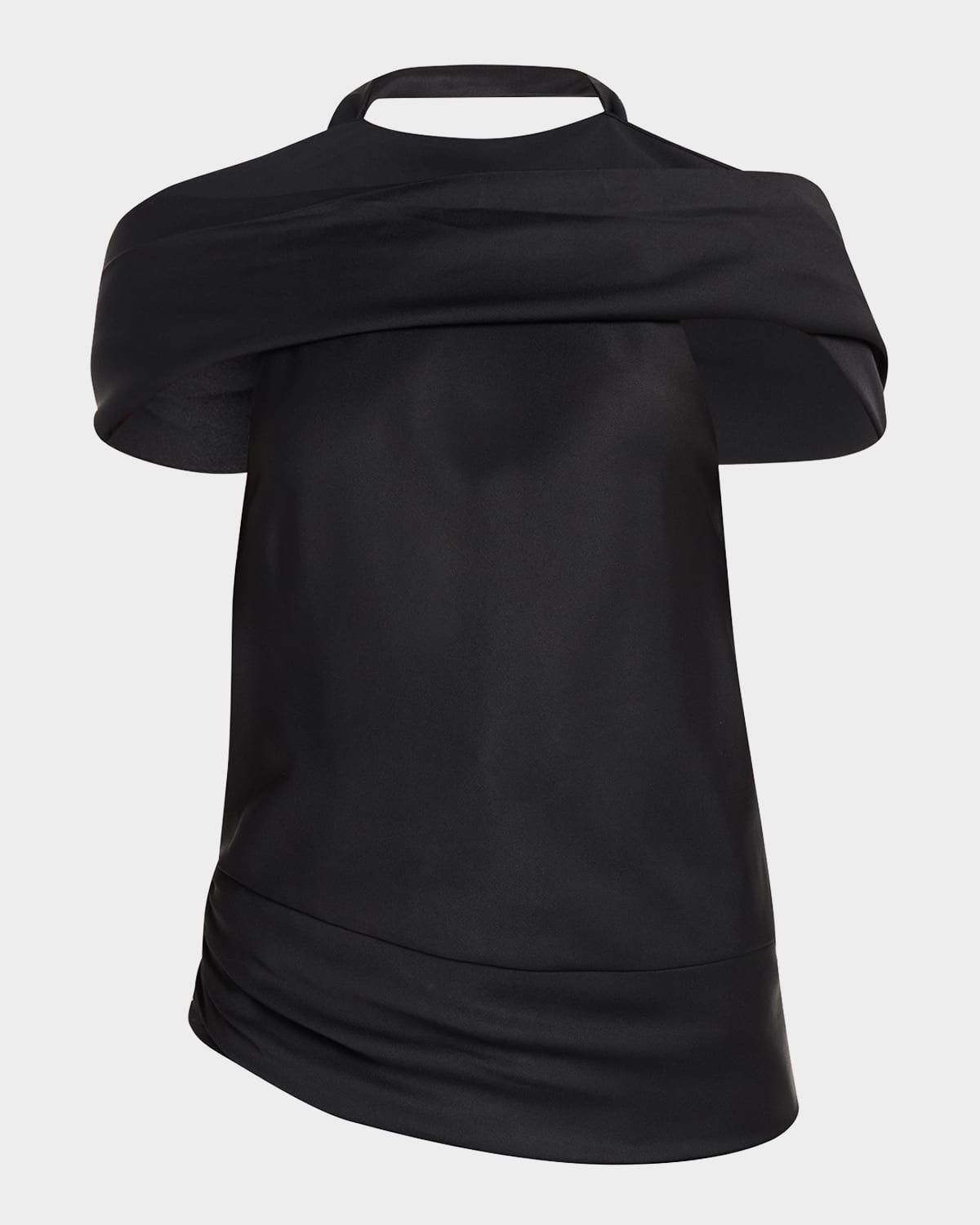 Samira Satin Cape Top