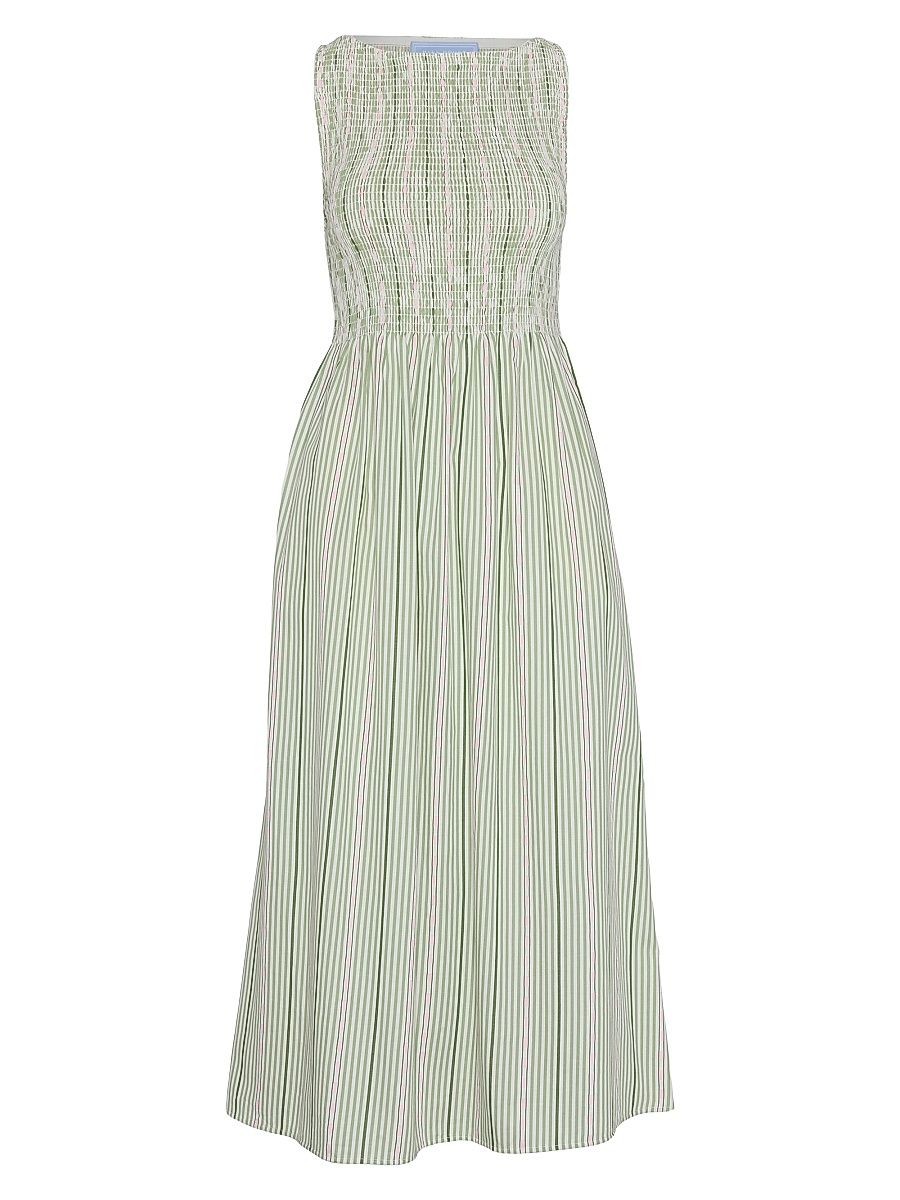 Women's The Cosima Nap Dress - Green Jacquard Stripe - Size XXXXL