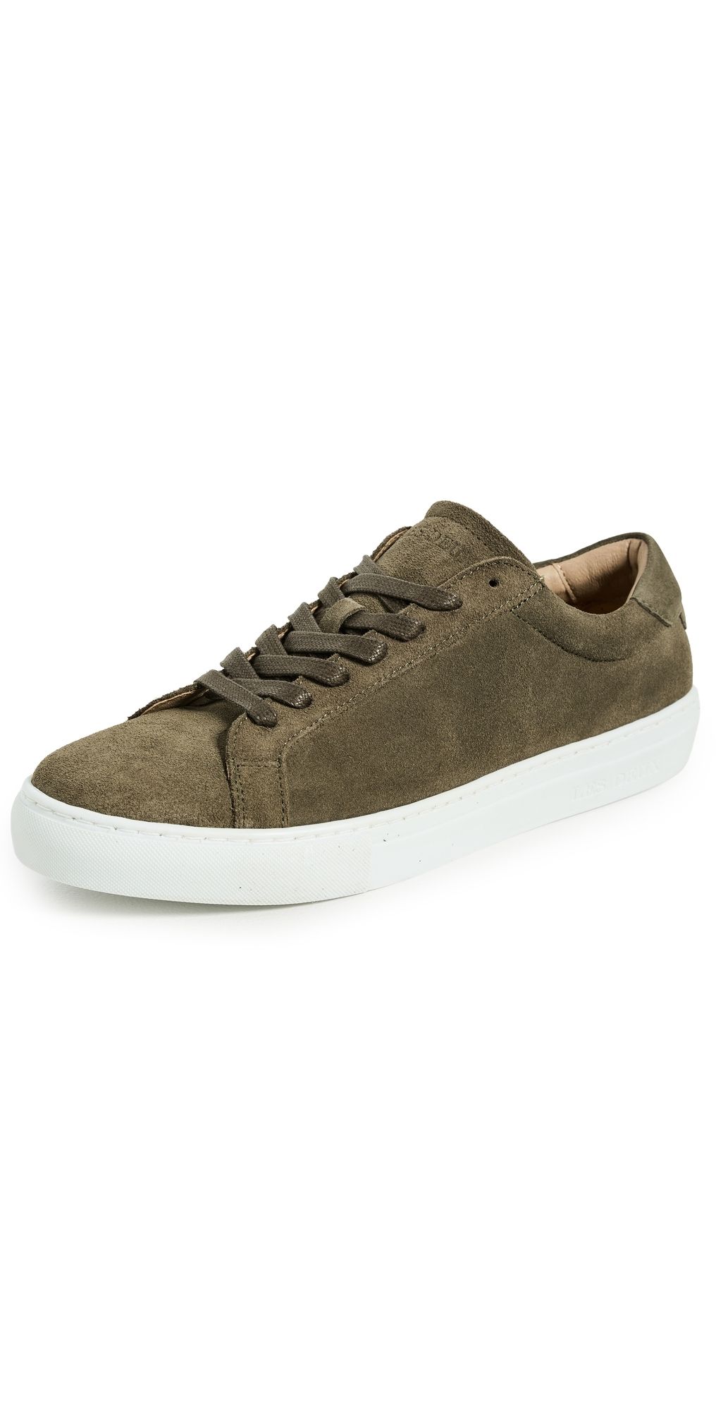 Les Deux Theodor Suede Sneakers Olive Night 46