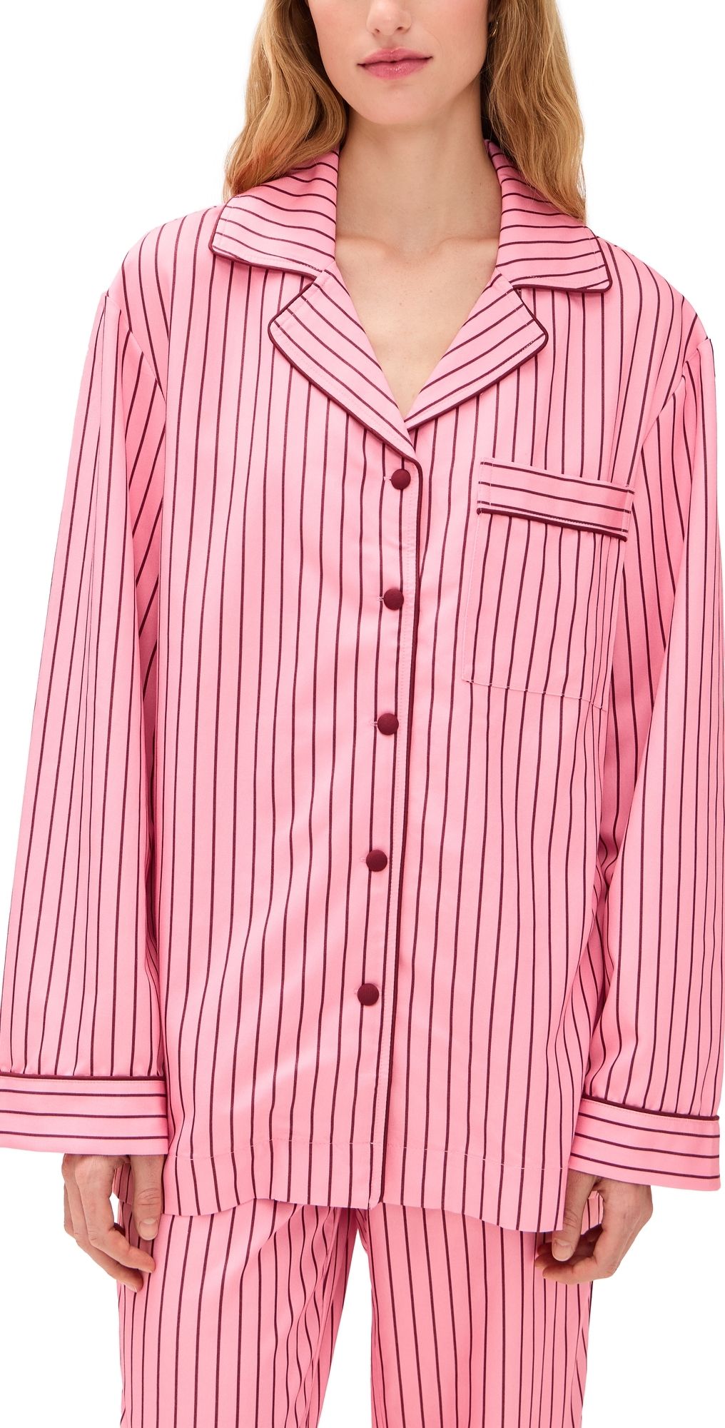 Hommey Long Sleeve Sleep Shirt Rocky Road XXXL