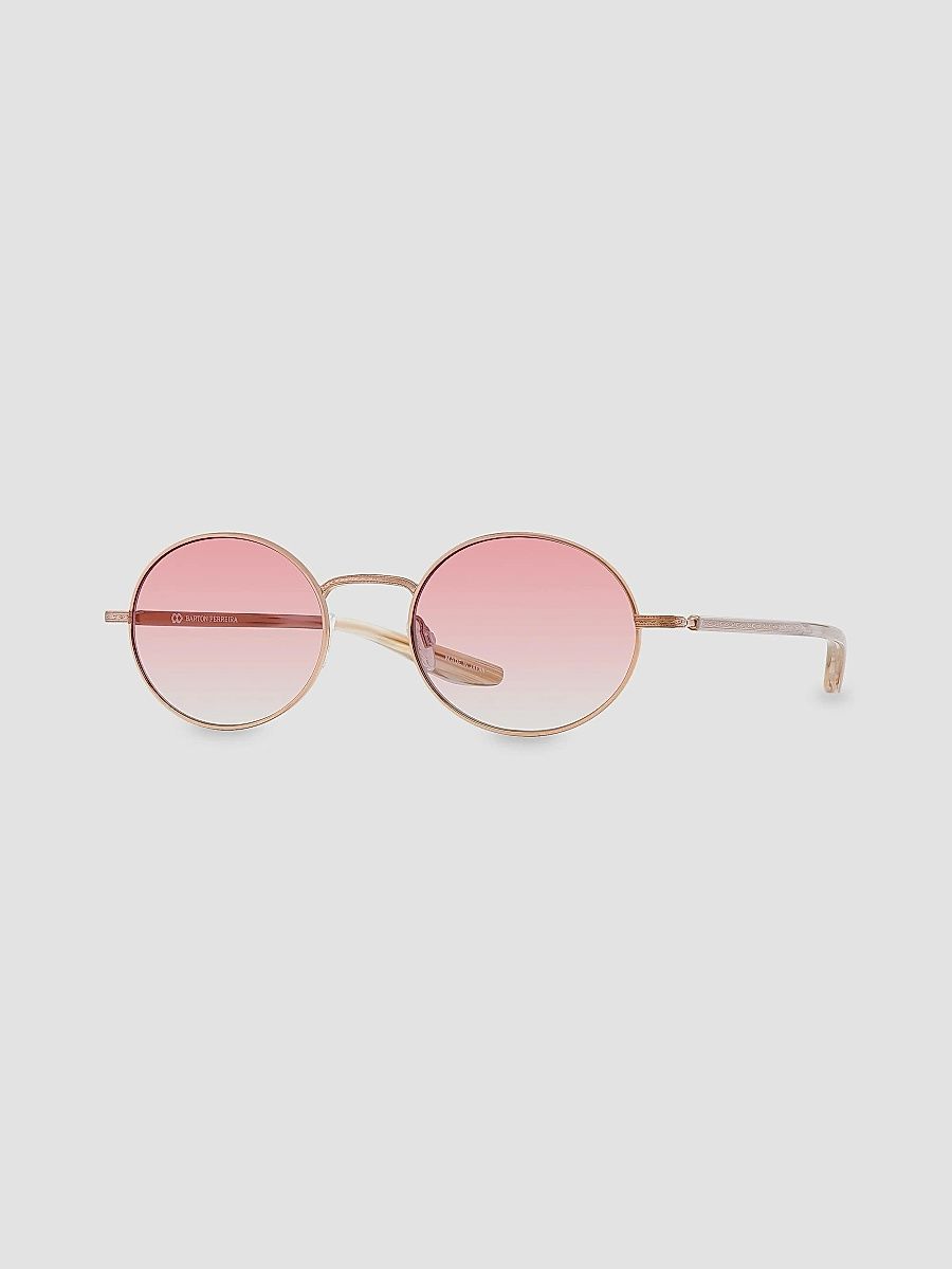 Barton Perreira Women's Anamcara 52MM Round Acetate Sunglasses - Gold Rose Gold