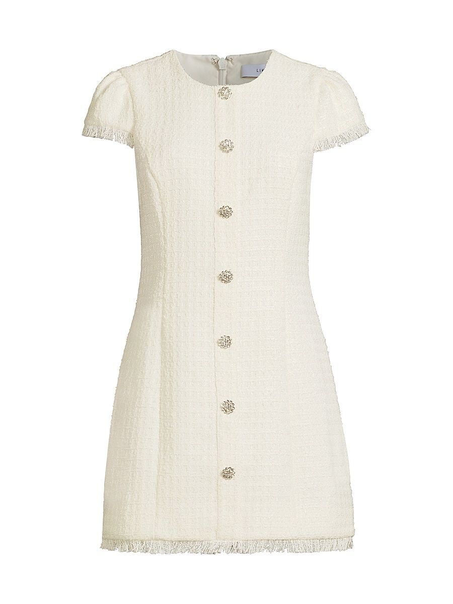 Women's Riello Textured Minidress - Ivory - Size 12