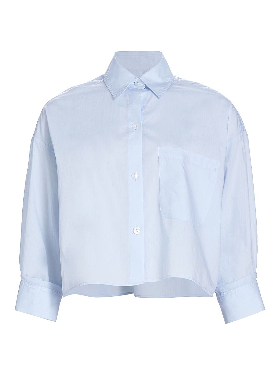 Women's Soon To Be Ex Crop Shirt - Baby Blue - Size Medium