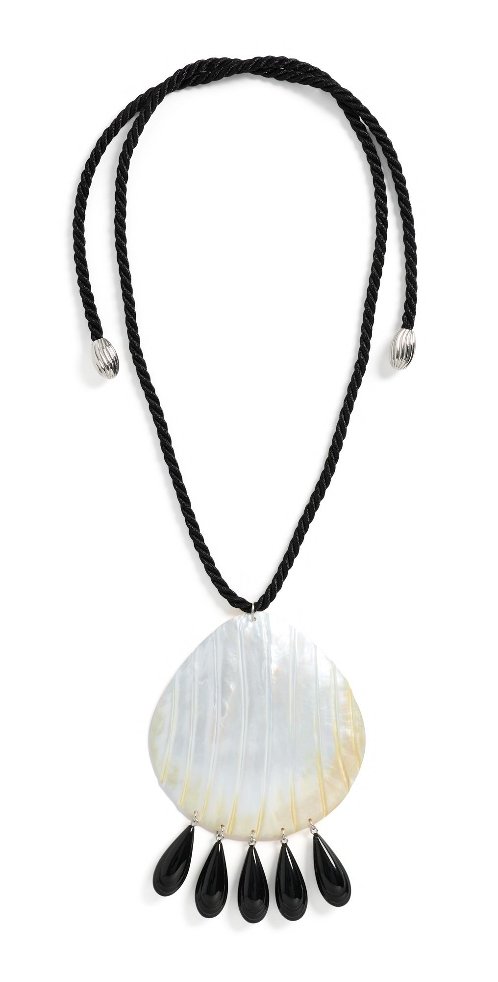 Julietta Iris Necklace Black/Pearl One Size