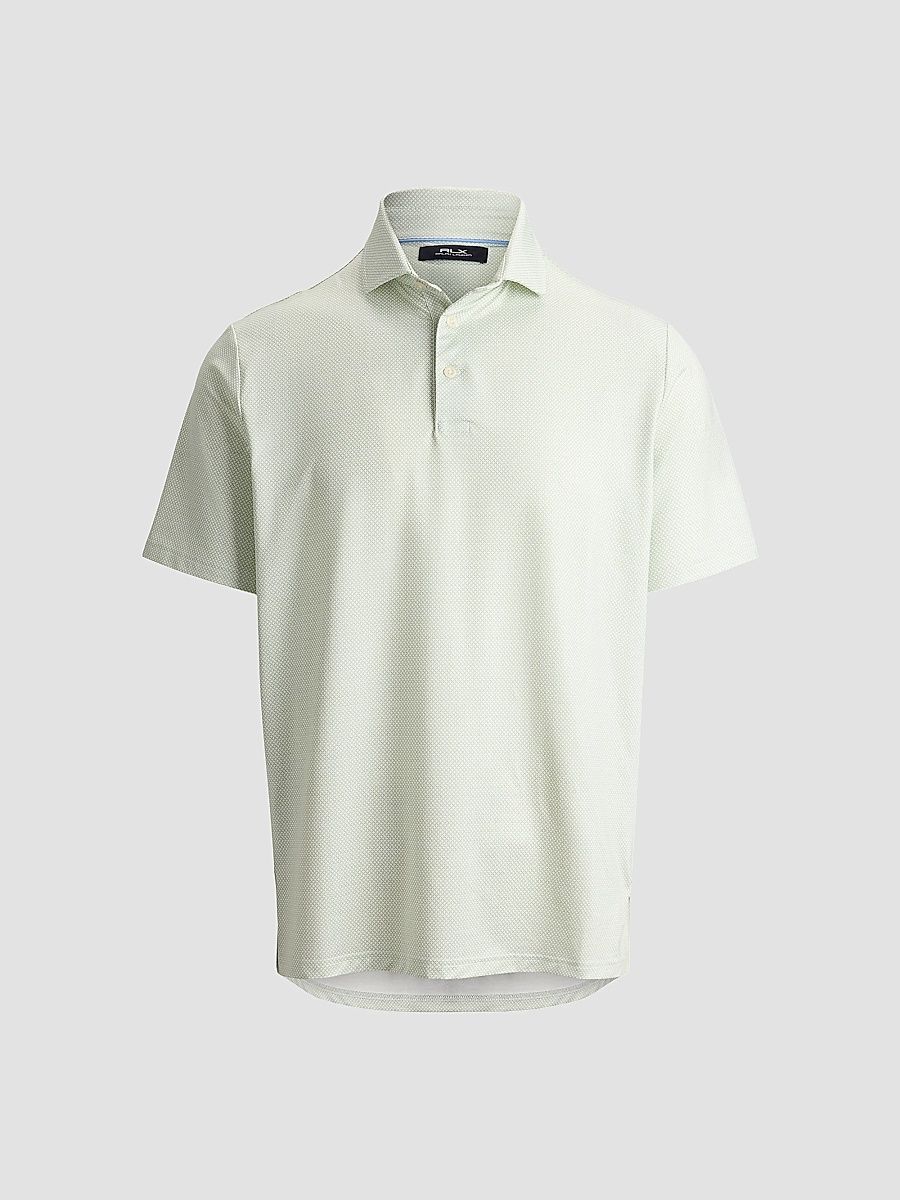 Men's Classic-Fit Performance Polo Shirt - Light Green - Size XXL