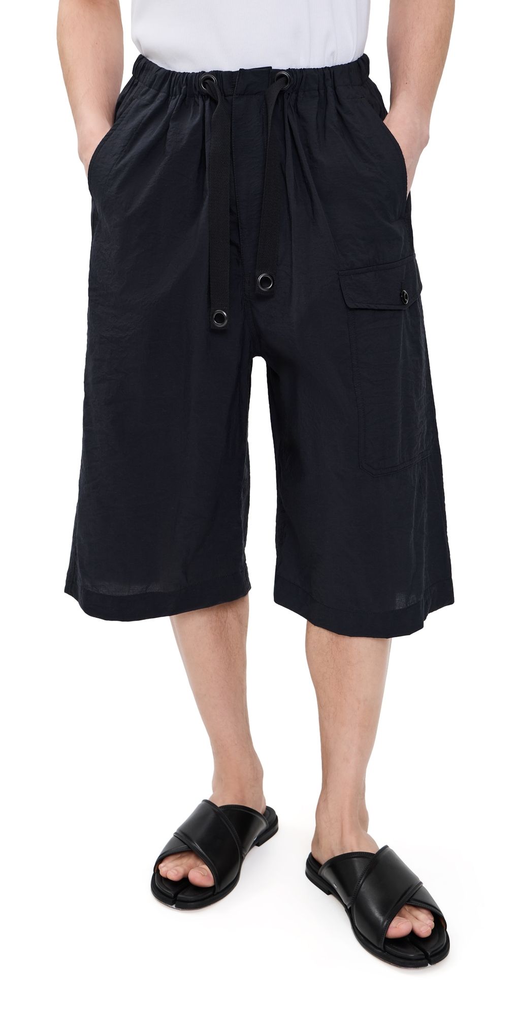 Lemaire Cargo Easy Shorts Squid Ink 46