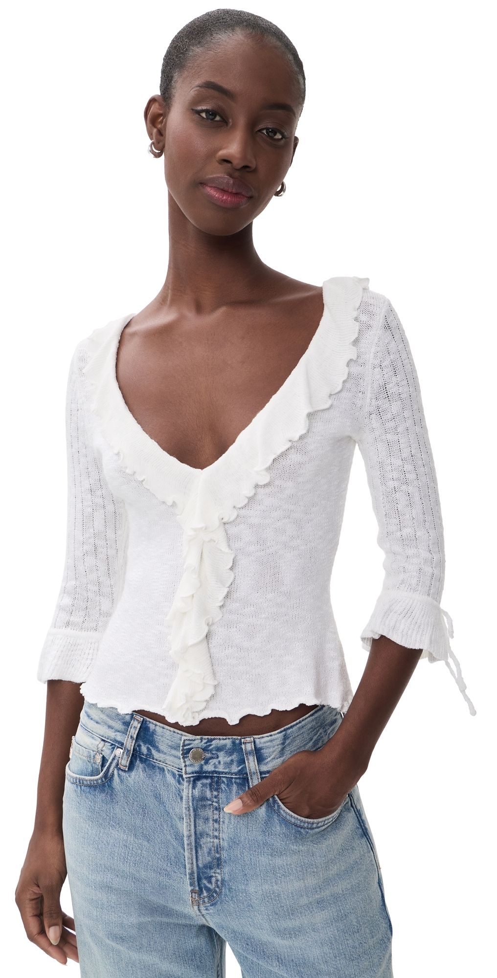 With Jéan Bianca Top White S