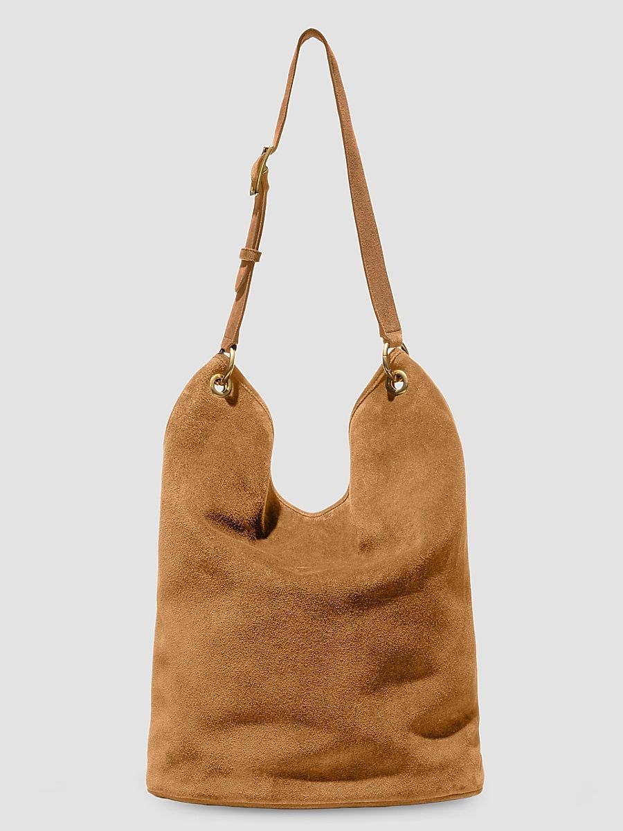 Women's Cooper Suede Bucket Bag - Whiskey