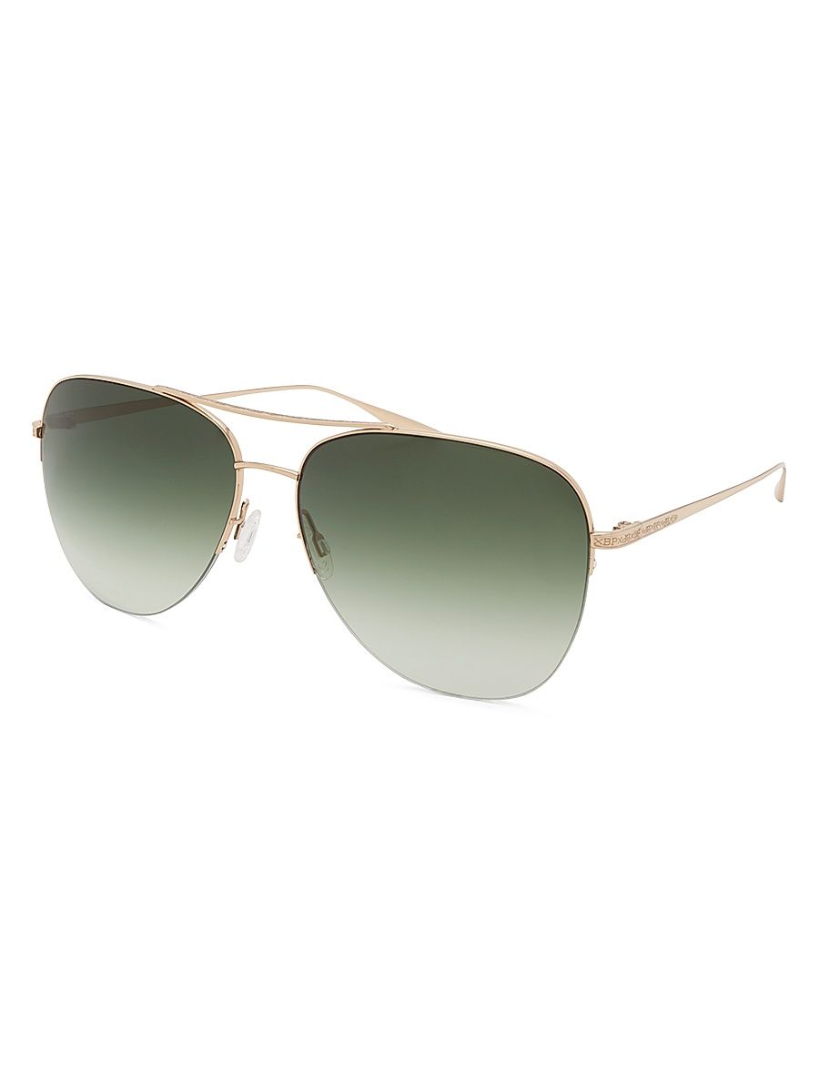 Women's Chevalier 62MM Aviator Sunglasses - Green