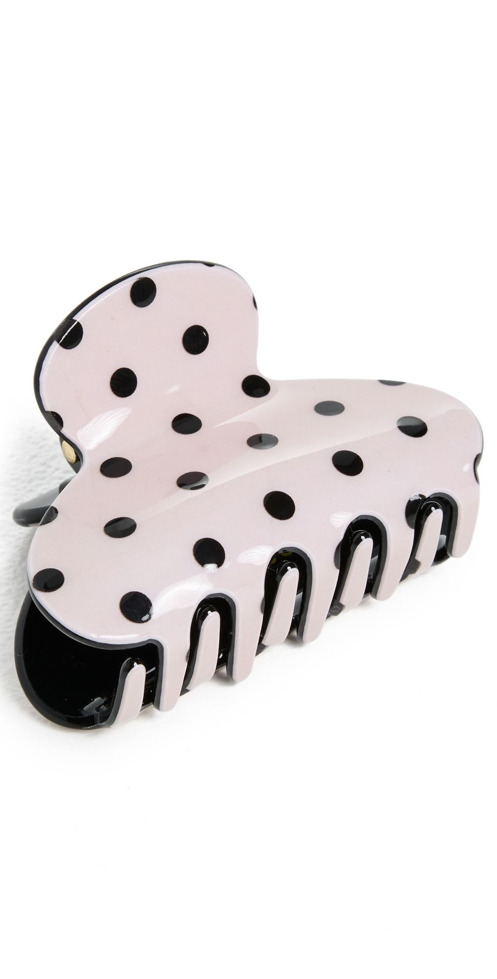 Lele Sadoughi Mini Polka Dot Claw Clip Blush One Size