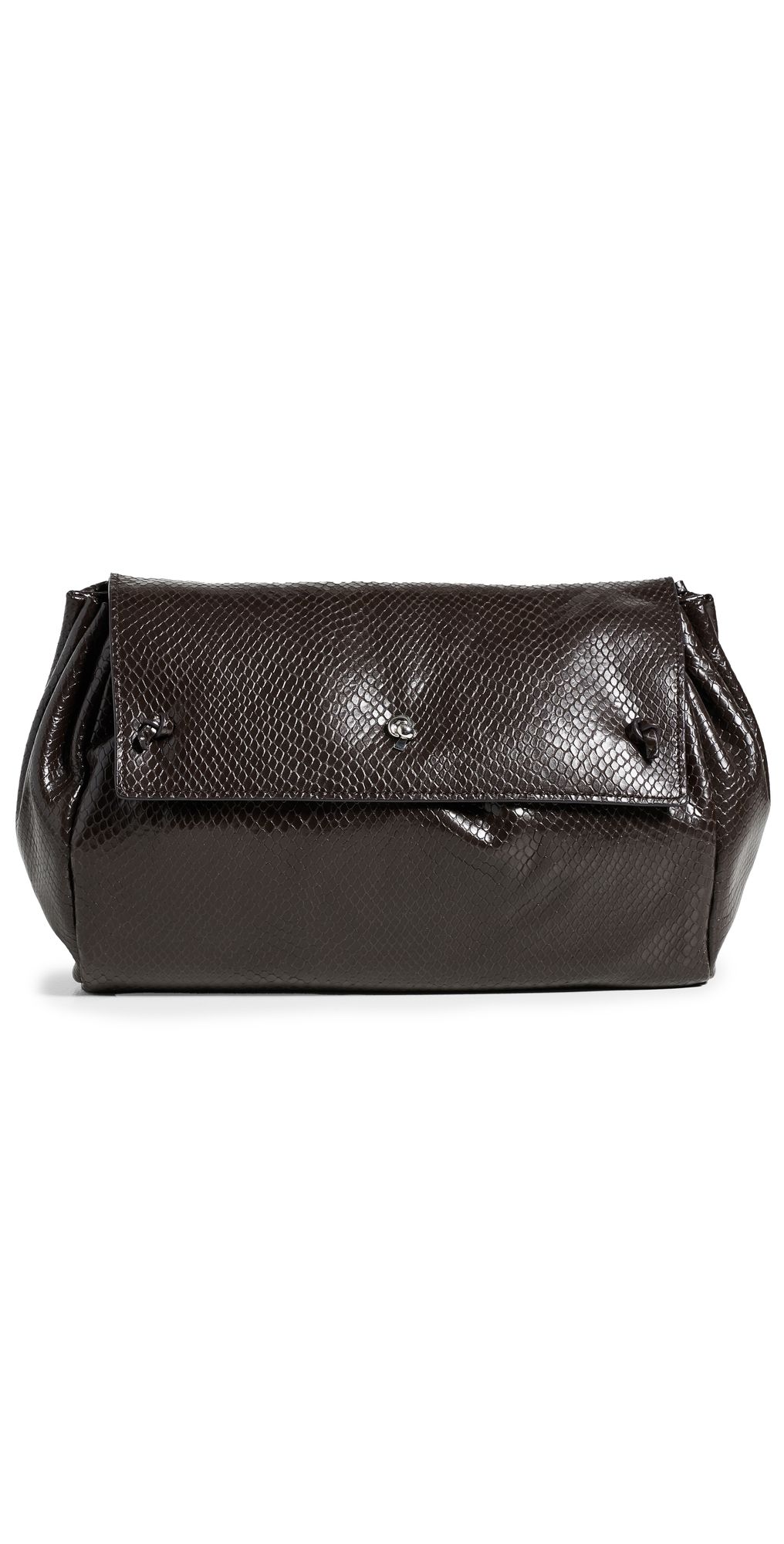 STAUD Cy Convertible Bag ESPRESSO SNAKE One Size