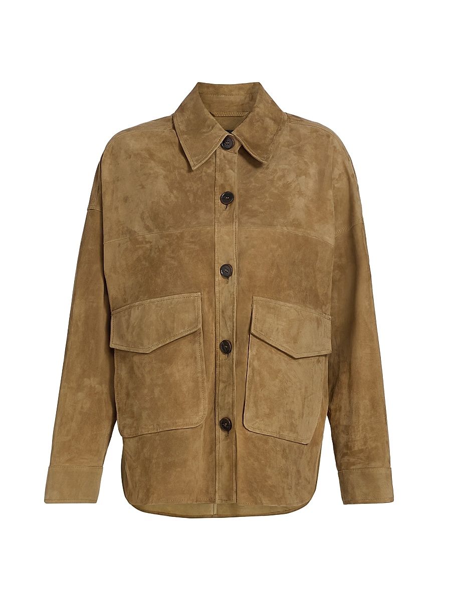 Women's Kaylee Suede Jacket - Olive - Size 12