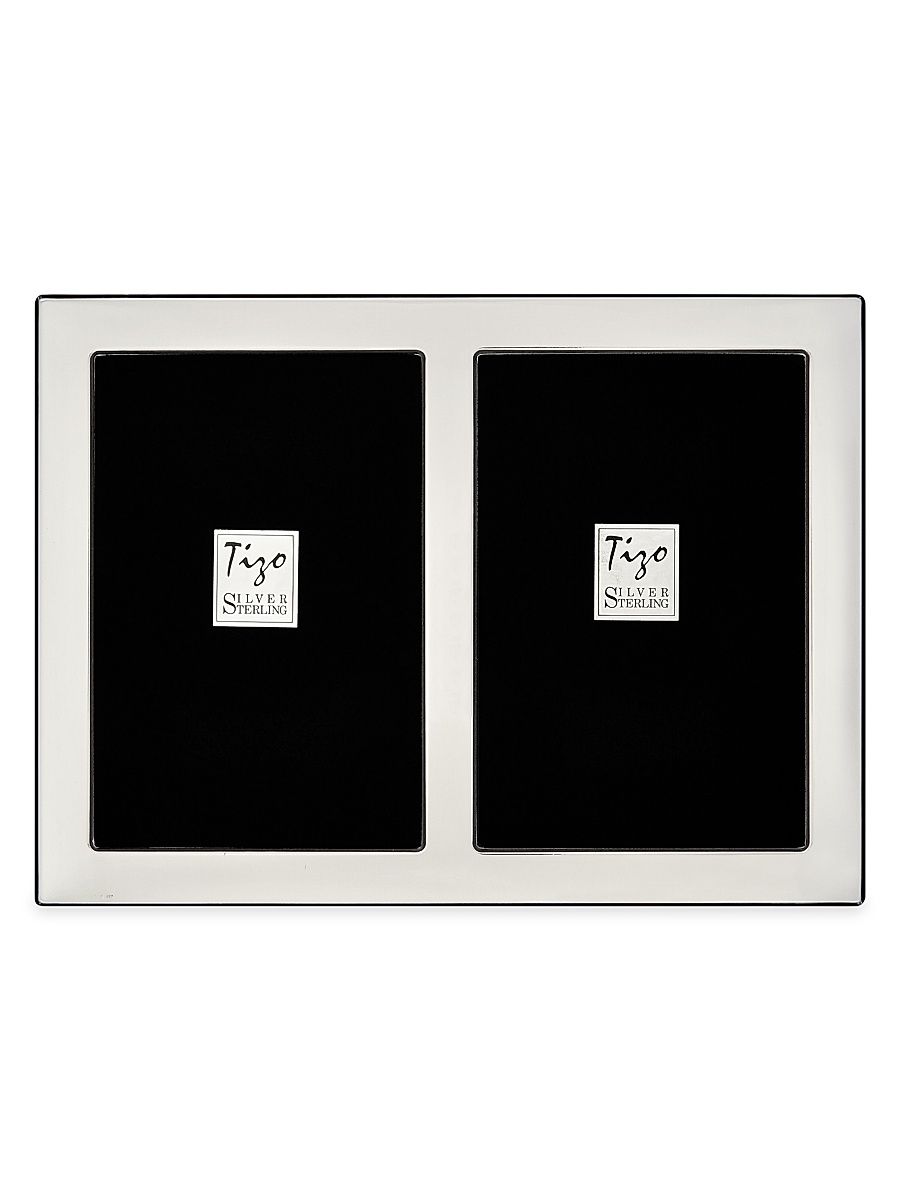 Siena Double Sterling Silver Frame - Silver - Size Small