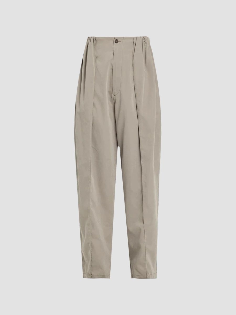 Giorgio Armani Men's Pleat-Front Wide-Leg Trousers - Deep Lichen Green - Size 40